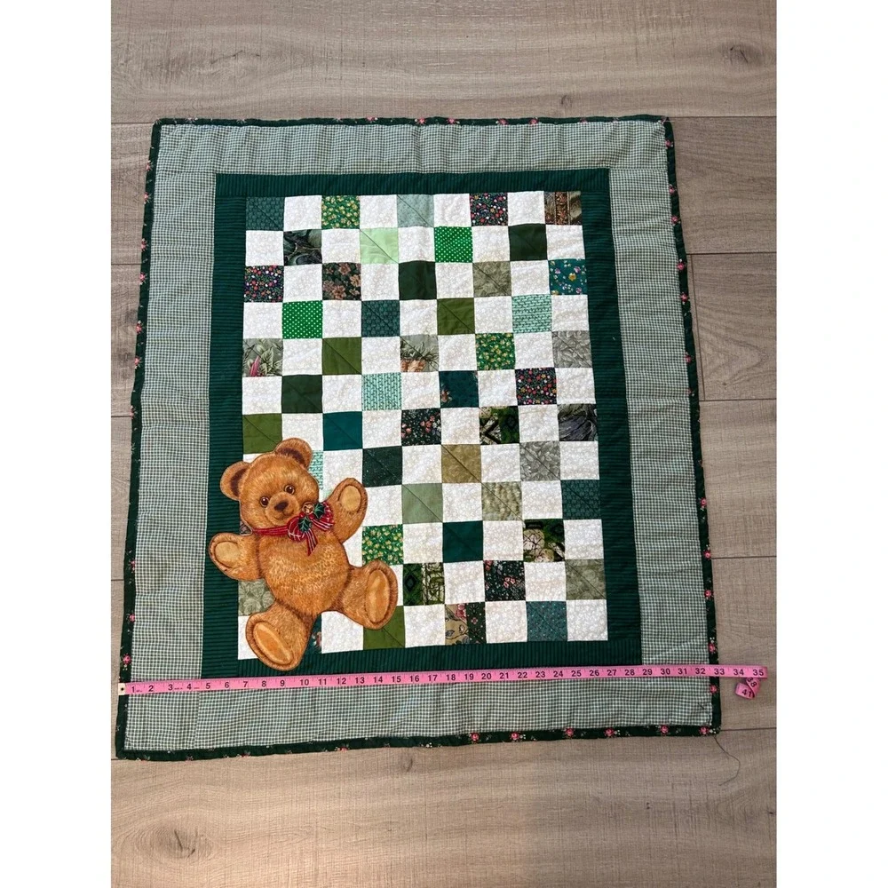 Vintage‎ Handmade Quilt Teddy Bear 